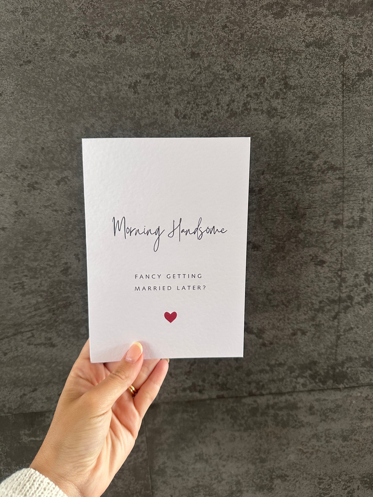 Morning Handsome Card