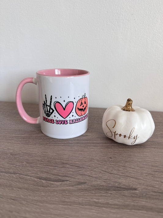 Peace Love Halloween Mug