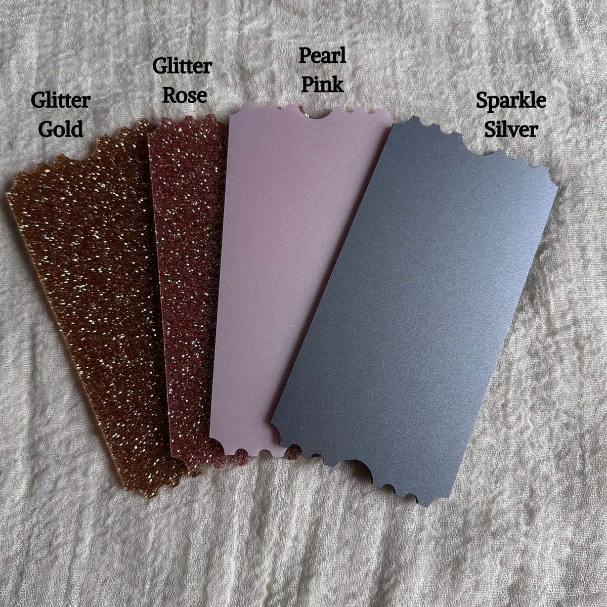 Personalised Acrylic Tickets